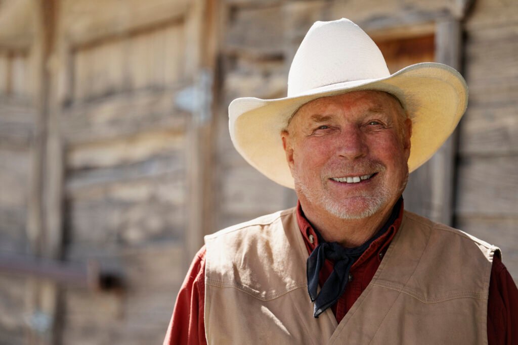 close up portrait country music singer